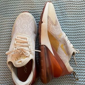 Nude and gold Nike 270